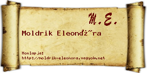 Moldrik Eleonóra névjegykártya